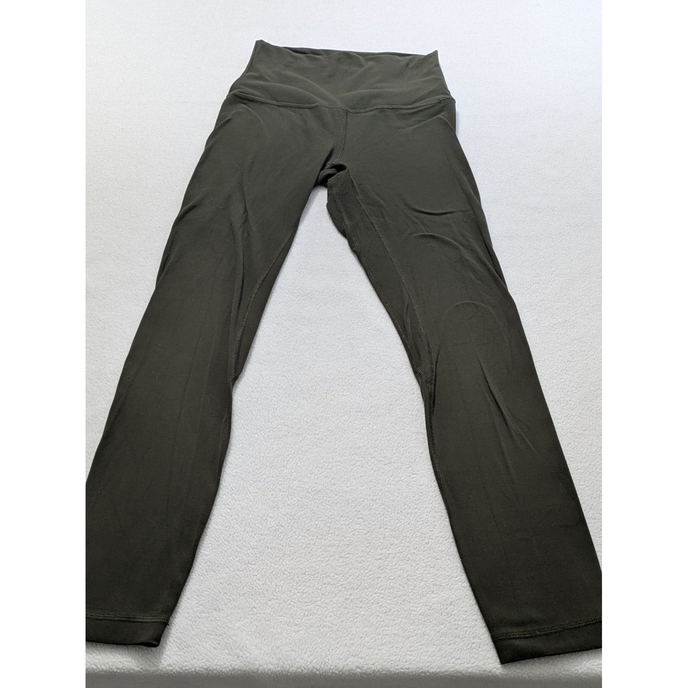 Lululemon Align leggings size 4 In Dark Olive Green Cropped 24"